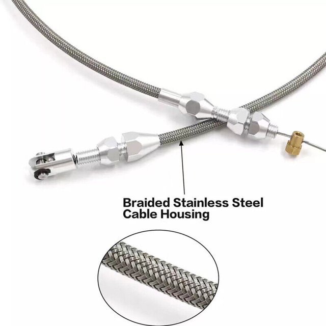 36 inch long LS engine throttle cable braided throttle gas cable universal for LS1-