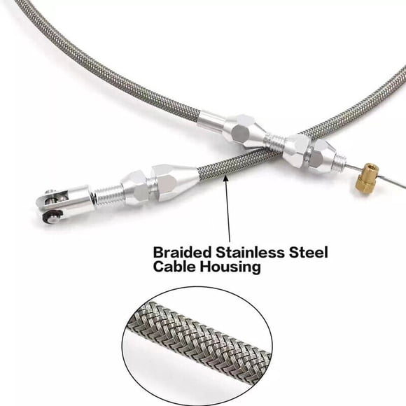 36 inch long LS engine throttle cable braided throttle gas cable universal for LS1-