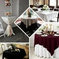 thumbnail image 5 of Efavormart 70" Navy Blue Premium Scuba Square Tablecloth, Wrinkle Free Polyester Seamless Tablecloth, 5 of 6