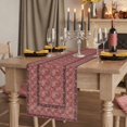 thumbnail image 2 of Table Runners 108 Inches Long Dress Scarves, Red Boho Farmhouse Coffee/Dining/Kitchen Table Runner for Living Room, Vintage Ethnic Tribe Abstract Art Floral 13x108 Inch, 2 of 9