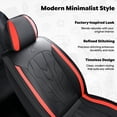 thumbnail image 2 of Wartlyen Custom Seat Covers Fit for HONDA CIVIC 2014 Waterproof Leather Waterproof OEM Inspired Fit Comfort Fit Airbag Compatible, 2 of 9