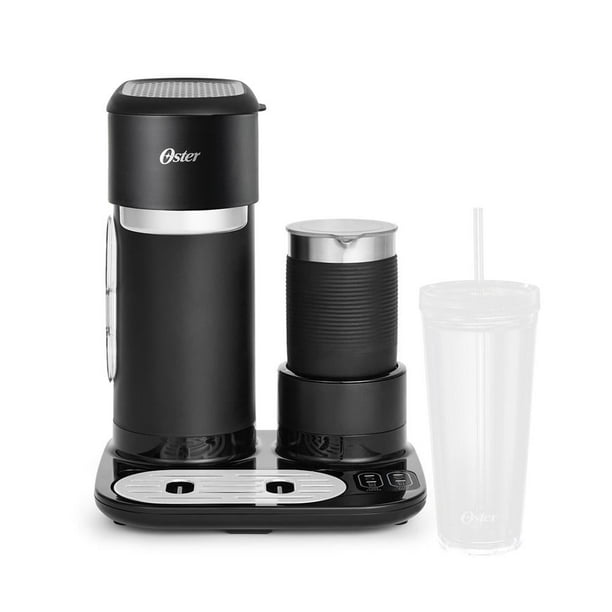Cafetera Frappé Oster 4 en 1, con Espumador para Café Helado, Granizado o Caliente, Negro