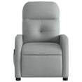 thumbnail image 5 of vidaXL Fauteuil Inclinable de Massage en Tissu Gris Clair, 5 of 5