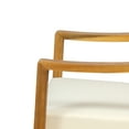 thumbnail image 5 of GDF Studio Johnlucas Outdoor Acacia Wood Club Chair with Cushion, Teak and Beige, 5 of 7