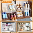 thumbnail image 2 of 2 Pack Bathroom Cabinet Organizers and Storage with Track,Clear Acrylic Under the Sink Organizer for Cupboard,Vanity Countertop Storage Bins,Plastic 2 Tier Pull Out Drawer for Makeup,Medicine, 2 of 9