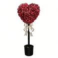 thumbnail image 5 of Valentine's Romantic Heart Topiary, 29.5" Artificial Boxwood Plant with Pot, Reusable & Space-Saving Decor for Bedroom & Garden Accent（1PC）, 5 of 6