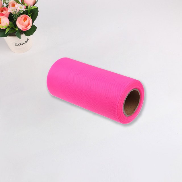Rollo de tul carrete de papel de seda colorido artesanía decoración para fiesta de boda rosa oscuro Hugtrwg Para estrenar