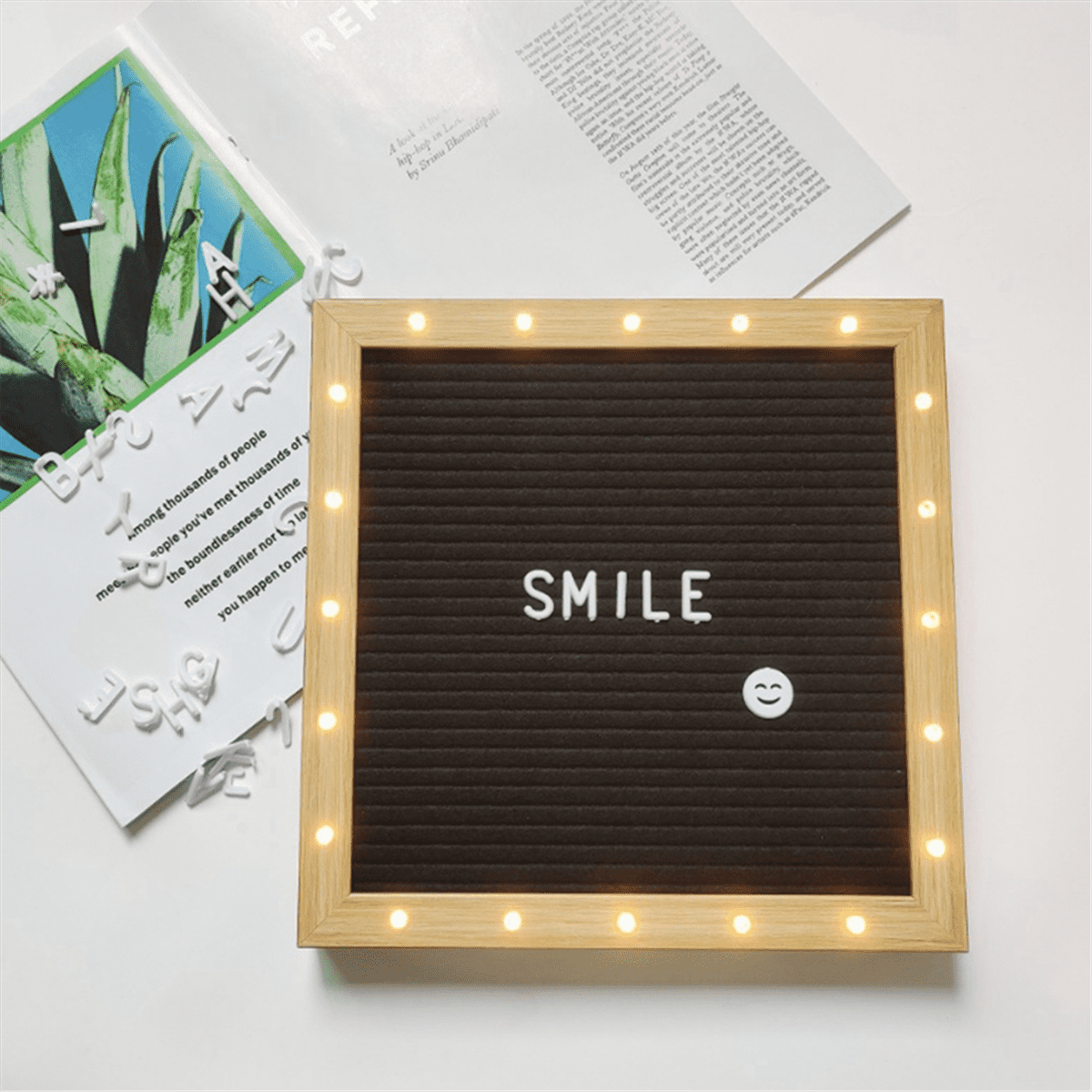 Felt Letter Board,Felt Message Board, Changeable Sign Boards , Baby Announcement Sign Grey
