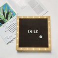 thumbnail image 2 of Felt Letter Board,Felt Message Board, Changeable Sign Boards , Baby Announcement Sign Grey, 2 of 6