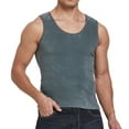 thumbnail image 2 of Men's Fleece Lined Undershirt Tank Top Winter Warm Sleeveless Thick Thermal Vest, 2 of 8