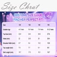 thumbnail image 2 of Halloween Star Stage Costume - Gi"rl"s Fancy Dress Costume Set, Cosplay Dress with Purple Braided Wig & Earrings Accessories, Halloween Party Birthday Dress‑Up Outfit, Size:110, 2 of 8