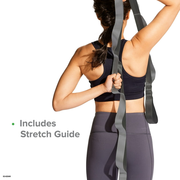 Gaiam Stretch Strap, 60 inches, Grey 