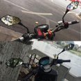 thumbnail image 5 of Universal 2Pcs Motorcycle Big Size Rear Mirror Black Motorcycle Motorbike Chrome Scooter Rearview R, 5 of 5