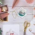 thumbnail image 6 of 3drose, Cute Whale and Baby on the Ocean, 3 inch Snowflake Porcelain Ornament, 6 of 7