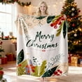 thumbnail image 4 of WEGFTDUOP Christmas Print Blanket Comfortable And Soft Flannel Blanket Merry Christmas Blanket Suitable For Bedroom Sofa Christmas Decoration 130X100cm Blankets And Throws, Bed Blankets, 4 of 7