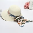 thumbnail image 4 of beishanbush Clothing 2025 Sun Hats Women Summer Wide Straw Hat Beach Foldable Sun Hats Floppy Roll Up Protection Sun Cap UPF 50+ Caps D, 4 of 5