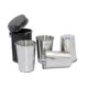 thumbnail image 1 of 150ml Stainless Steel 4pcs Outdoor Wine Glass With Cup Bag Portable Stackable Mugs, 1 of 3