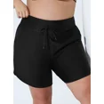 thumbnail image 4 of Charmo Plus Size Swim Shorts for Women High Waisted Board Shorts Tankini Swimsuit Bottom with Pockets, 4 of 7