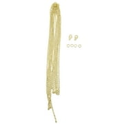 Blue Moon Beads Gold Metal Findings Cable Chain for Jewelry Making, 100 inches-Unisex-Teen to Adult