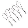 thumbnail image 1 of 100pcs Black Lobster Clasp Ropes for Crafts DIY Design with Zinc Alloy and Polyester Flatten Bottle, 1 of 3