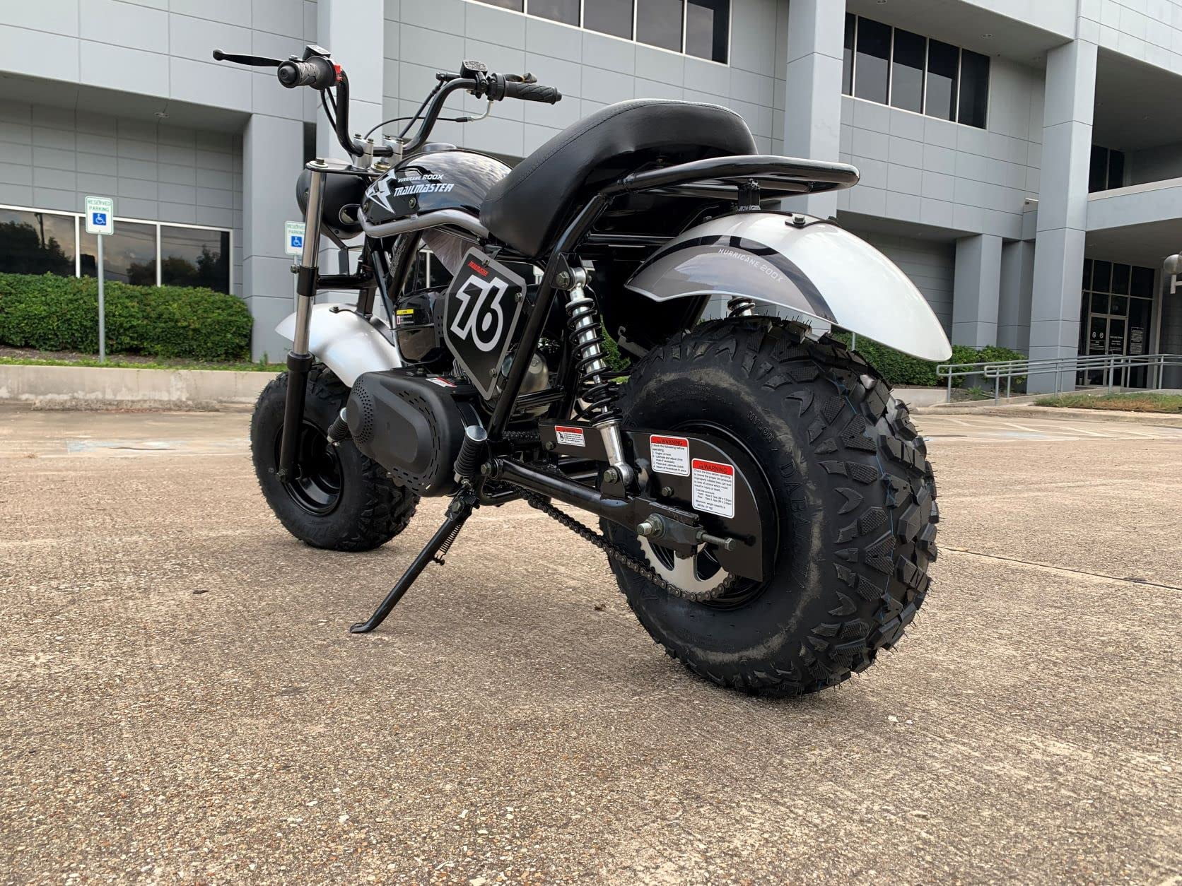 Trailmaster Mini Bike mb 200X Hurricane All New with Front and Rear Brakes, 196cc (Black)