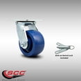 thumbnail image 2 of 4 Inch SS Solid Poly Swivel Caster with Ball Bearing and Swivel Lock SCC, 2 of 2