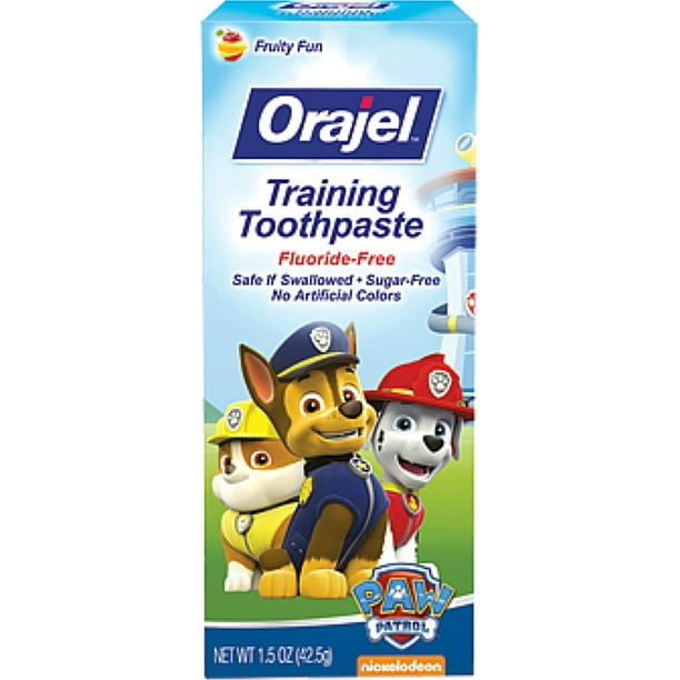 2 Pack - Orajel Toddler Training Toothpaste, Fruity Fun, 1.50 oz ...