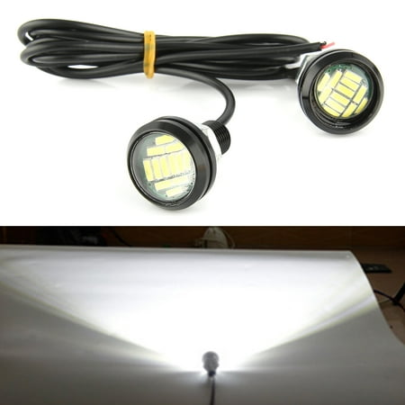 2*15W 12 LED Eagle Eye Signal Light Backup Parking Daytime Running