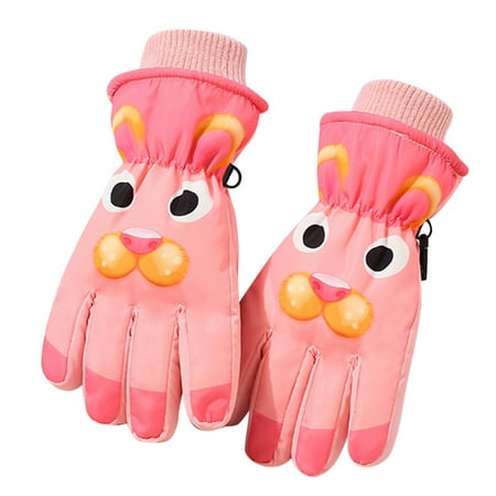 

Kids Winter Warm Windproof Cold Weather Outdoor Sports Gloves For Boys Girls Fleece Snow Gloves Ski Gloves Kids Glove