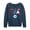 HEATHER INDIGO, variant on Instant Message - USA Soccer Jersey - Women's French Terry Long Sleeve Pullover