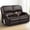 Brown, variant on Power Reclining Loveseat for Home Theater & RV, Wall-Hugger Design with USB Charging, Storage Console, Removable Armrests & Double Cushions, Faux Leather Brown