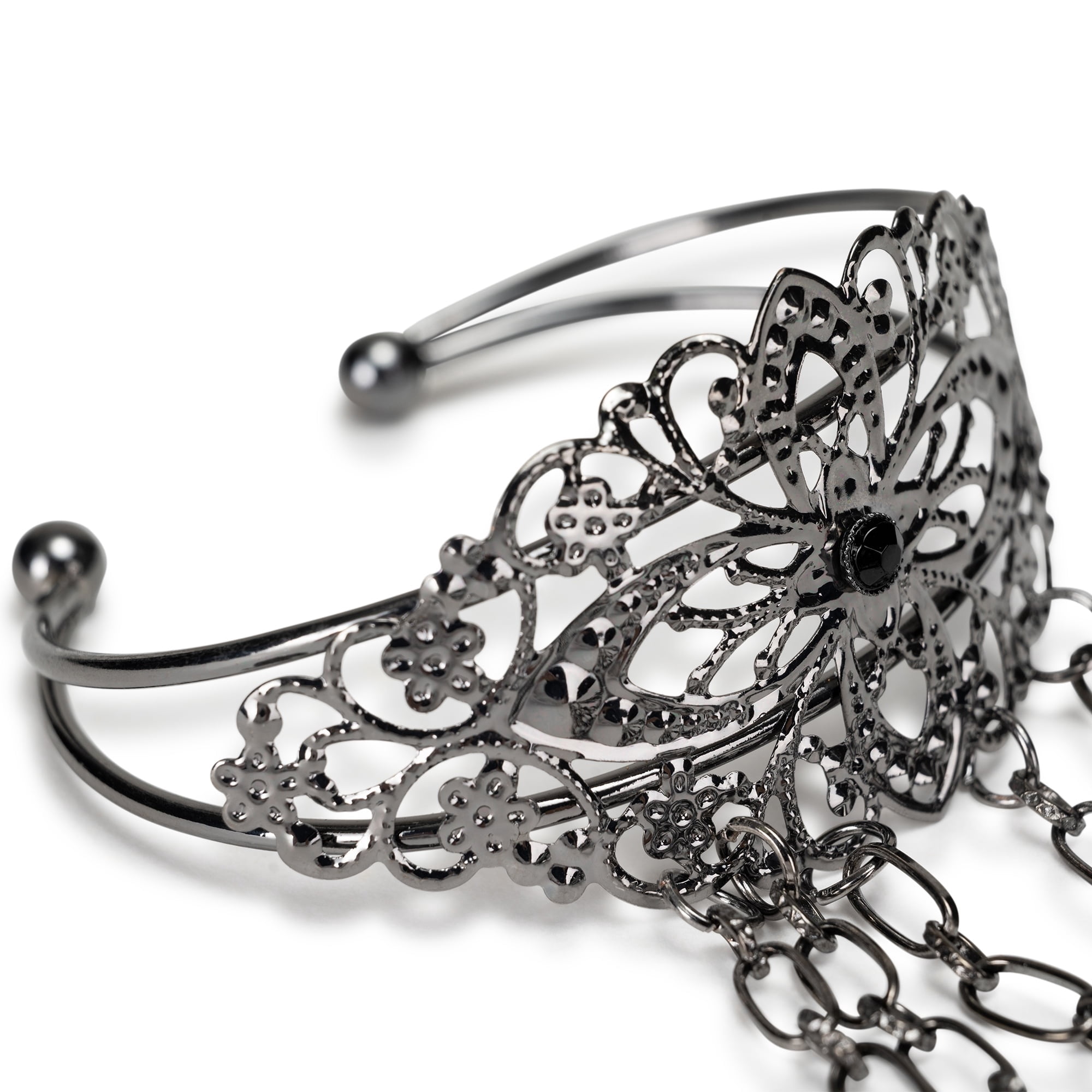 Gothic Bracelet Costume Accessory for Adults, Silver, Halloween by Way To Celebrate