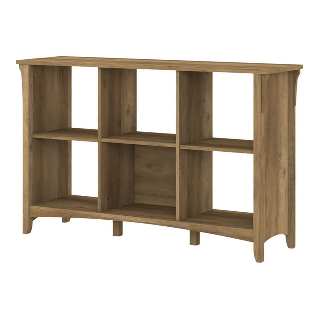 Bush Furniture Salinas - Bibliothèque - 3 Tablettes - Pin Récupéré
