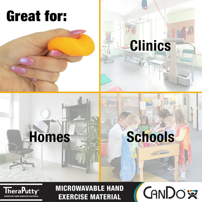 CanDo Microwavable Theraputty Exercise Material - 1 lb - Orange - Soft CanDo Microwavable Theraputty Exercise Material - 1 lb - Orange - Soft