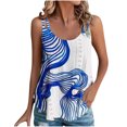 thumbnail image 1 of 2024 Débardeur Femme Printemps et Été Nouveau Col Imprimé Mode Décontractée Flash Deals, 1 of 7