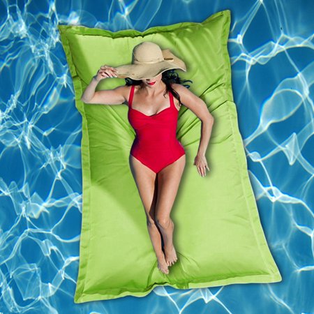 Modern Home Luxe Oversized Pillow Cushion Pool Float Lime Green