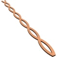 thumbnail image 6 of Ekena Millwork 47"H x 3/8"T Rakaia Adjustable Wood Decorative Slat Wall Panel Kit, Cherry (contains 22 Slats), 6 of 16
