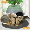 thumbnail image 3 of COZIWOW Hidden Cat Litter Box with Artificial Plants Cat Litter Mat Scoop DIY Litter Box Furniture, Gray, 3 of 20