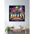 thumbnail image 2 of Snowy Ufo Poster Wall Art, Modern Wall Decor For Living Room Bedroom, 24x24 UNFRAMED, 2 of 3