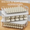 thumbnail image 4 of Boîte à Dumplings avec Poignée, Qualité Alimentaire, Sans BPA, Antiadhésive, Empilable, Contenant à Collation avec Couvercle, Étui de Rangement pour Aliments, 4 of 8