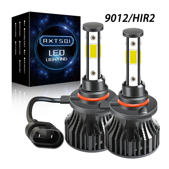 RXTSQI for Dodge Dart 2013-2015 2pcs 9012 LED Headlight Hi/Low Beam Bulbs White,X15