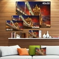 thumbnail image 3 of Famous Tower Bridge at Night - Modern Cityscape Canvas Art Print, 3 of 4