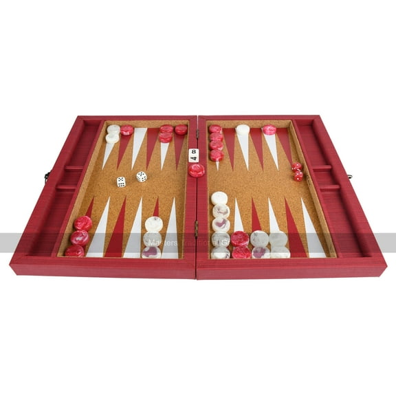 Crisloid Anchor Red 13-inch Travel Backgammon Set