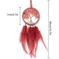 thumbnail image 3 of BR Atrapasueños de plumas bohemias hecho a mano - Árbol de la vida, 3 of 3
