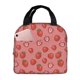 thumbnail image 1 of Easygdp Red Strawberry Bolsa Térmica Premium - Tela Oxford Impermeable, Gran Capacidad, Bolsillo Frontal, Unisex para Trabajo, Escuela, Actividades al Aire Libre y Picnics, 1 of 8