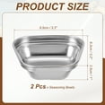 thumbnail image 2 of Uxcell Mini Stainless Steel Sauce Dish Seasoning Bowl Appetizer Plates Condiment Bowl for Salad Side Dishes Sushi Dipping Silver, 2 of 7