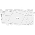 thumbnail image 2 of 22"W x 14 5/8"H x 2"ID x 7 3/4"C x 1"P Novo Architectural Grade PVC Contemporary Ceiling Medallion, 2 of 11