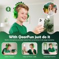 thumbnail image 4 of Auriculares Bluetooth para Niños Dinosaurio QearFun 60H Plegables, 4 of 8