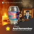 thumbnail image 5 of Yatskia Sunset Beach Large Cremation Urns for Human Ashes Adult Brother and Sister, Small Memorial Keepsake Urn for Adult Ashes, (Monar 10 Inch and 3 Inch), 5 of 8