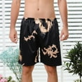 thumbnail image 2 of PENGXIANG New Simulation Silk Sleep Pants Men‘s Spring And Summer Personality Print Home Silk Shorts, 2 of 5